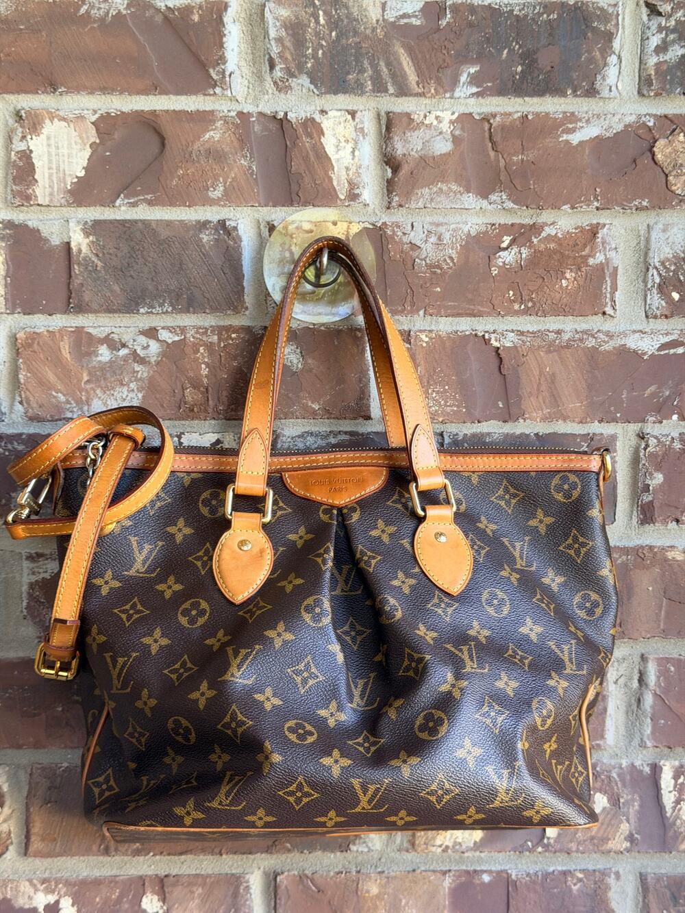 Louis Vuitton Palermo Handbag Monogram Canvas PM 54756